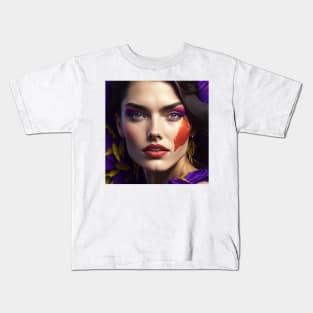 Portrait of a female model Kids T-Shirt